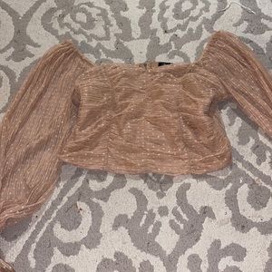 Long belle sleeve top